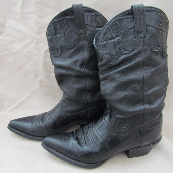 black slouch cowboy boots